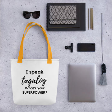 I speak tagalog / What is your Superpower ? Tote bag