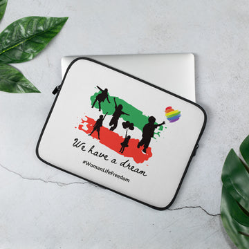 We have a Dream / Free Iran - Laptop Sleeve White