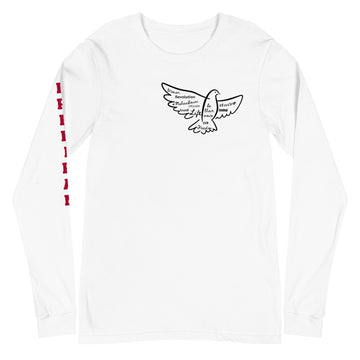 Free Iran - Dove Design - Unisex Long Sleeve Tee
