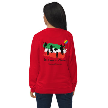 We have a dream - back - Unisex organic sweatshirt