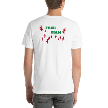 Free Iran - Back - Unisex t-shirt