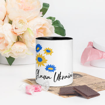 Slava Ukraini - Mug with Color Inside