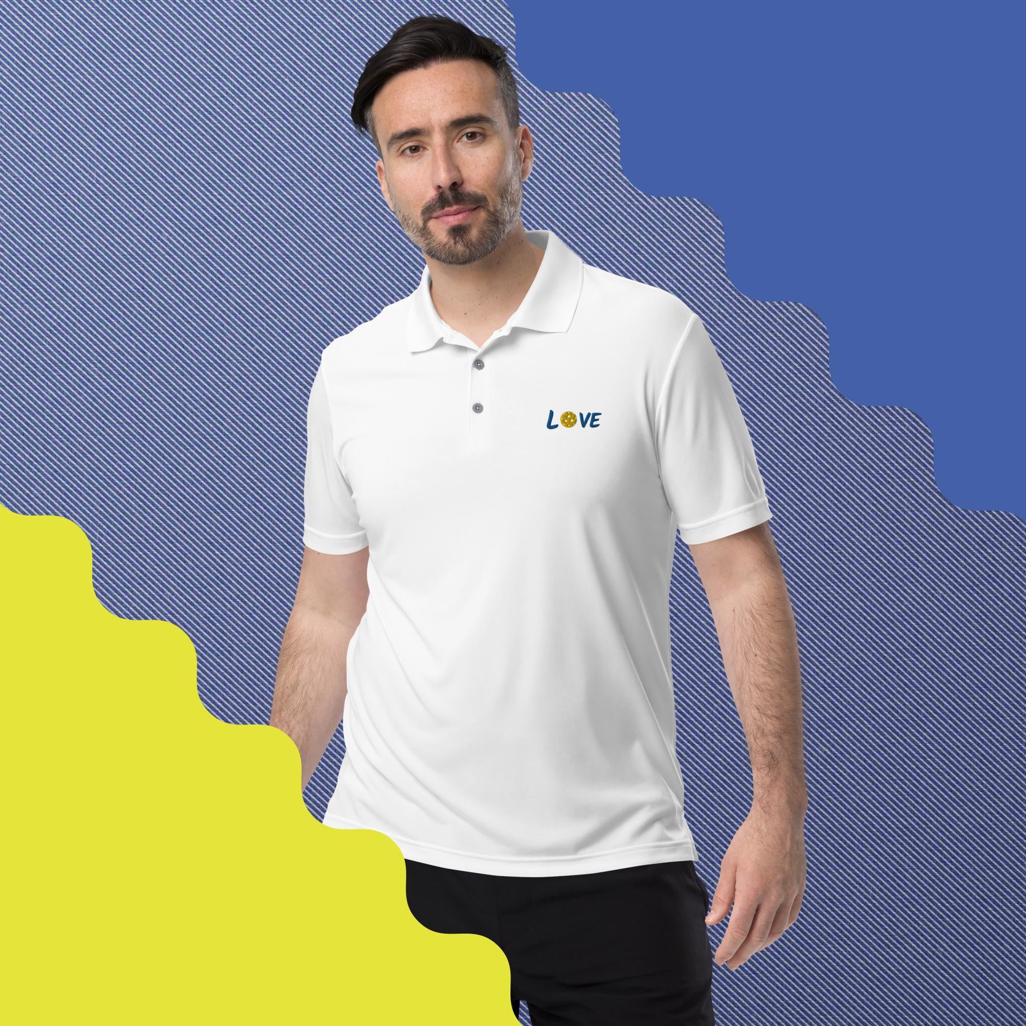 Love Pickleball - Adidas Performance Polo Shirt