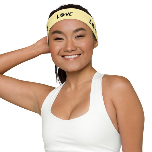 Love Pickleball -Yellow - Headband