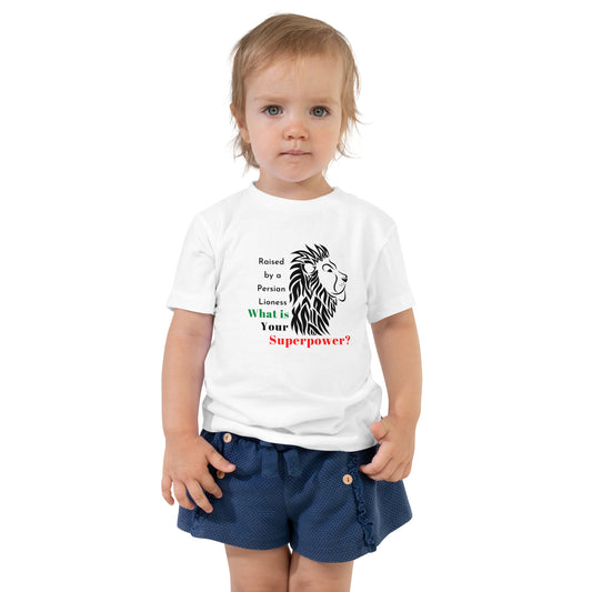 Raised by a Persian Lioness - Toddler Short Sleeve Tee