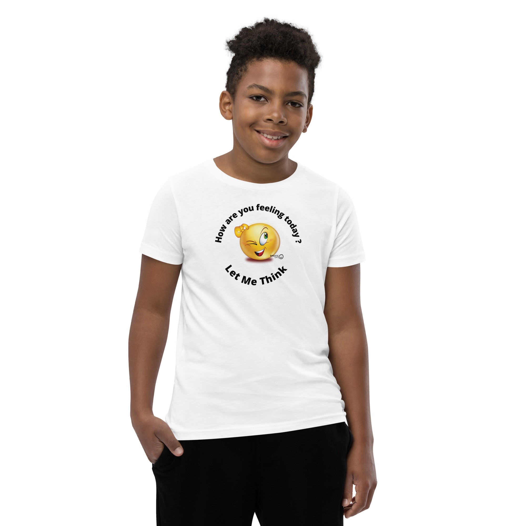 Mood  Today ? Let Me Think - Youth Short Sleeve T-Shirt