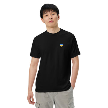 Ukraine Heart   - Men’s garment-dyed heavyweight t-shirt