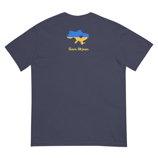 Slava  Ukraini - Men’s garment-dyed heavyweight t-shirt
