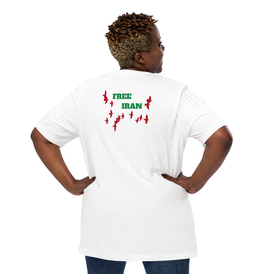 Free Iran - Back - Unisex t-shirt