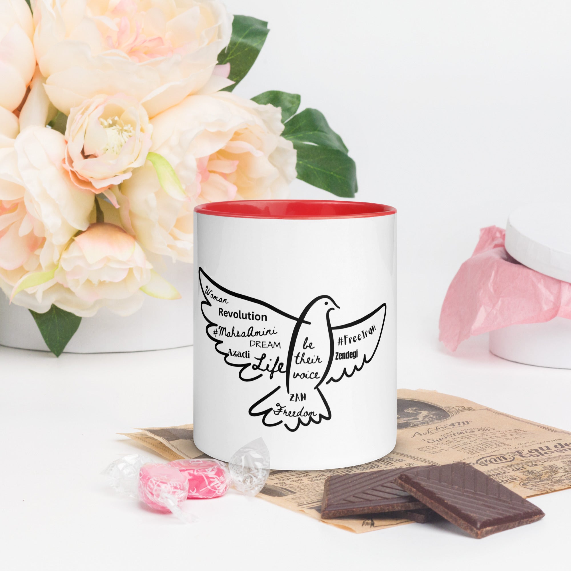 Iran Dove - Mug with Color Inside